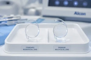 Premium intraocular lens used in cataract surgery at The Eye Dr Clinic Yorkshire